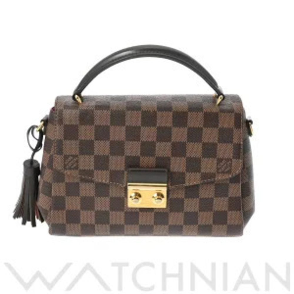 Louis Vuitton Damier Croisette bag brown canvas handbag